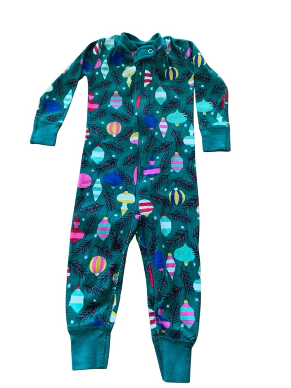 Hanna Andersson Baby Zip Sleeper in Delightful Decorations Pattern
